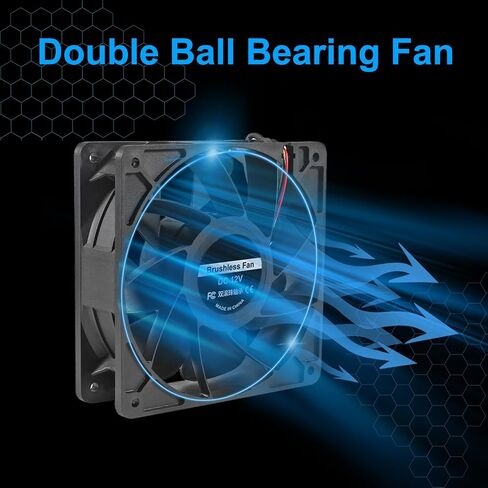 120mm Fan 120mm x 38mm 110V 220V AC Powered Cooling Fan with Speed Controller 3V to 12V 1238 AC for Cooling Ventilation Exhaust Projects in Saudi Arabia