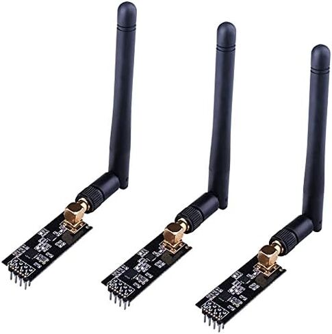 3 قطعة وحدة إرسال واستقبال لاسلكية 2.4G 1100m NRF24L01+PA+LNA في رغوة الاستاتيكيه لـ ArduinoIDE متوافق مع الهوائي in Saudi Arabia