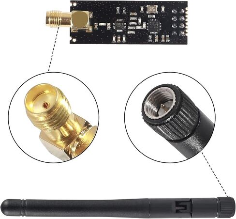 3 قطعة وحدة إرسال واستقبال لاسلكية 2.4G 1100m NRF24L01+PA+LNA في رغوة الاستاتيكيه لـ ArduinoIDE متوافق مع الهوائي in Saudi Arabia
