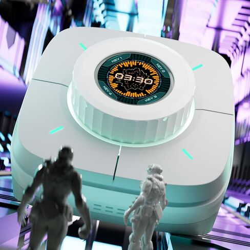 وحدة تحكم سطح المكتب كولولايت مع لوحة مفاتيح ألعاب قابلة للبرمجة RGB Light Colo Play، ومفتاح طاقة الكمبيوتر لمراقبة الأداء، وحدة تحكم وسائط سطح المكتب مع سبوتيفي ويوتيوب ونيتفليكس (أبيض) in Saudi Arabia