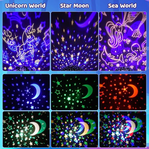 Night Light for Kids Age 3-8,Cute Night Light Projector for Soothing Bedtime Star Projector,Kids Toys for 3 4 5 6 7 8 Year Old Boys Girls Birthday Christmas Gifts for Baby Toddlers 3-5 4-6 5-7 6-8 in Saudi Arabia