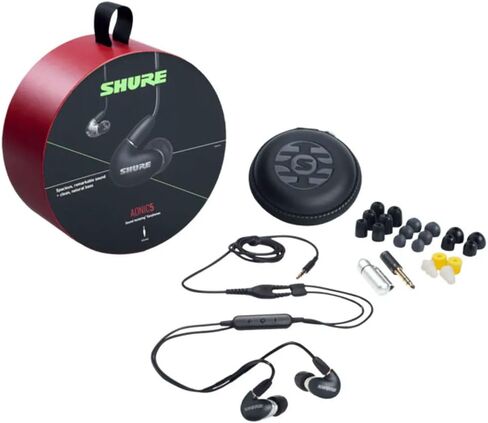 Shure AONIC 4 Wired Sound Isolating Earbuds, Detailed Sound, Dual-Driver Hybrid, Secure In-Ear Fit, Detachable Cable, Durable Quality, Compatible with Apple & Android Devices - Black in Saudi Arabia
