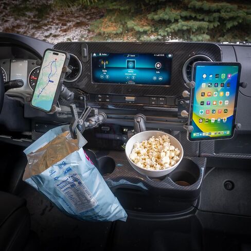 NEXUS Dash Track for VS30 Mercedes-Benz Sprinter Van or conversions - Winnebago Revel, Storyteller Overland or Jayco Terrain (with Pair of 1 Inch Ball Cubby Adapters) in Saudi Arabia