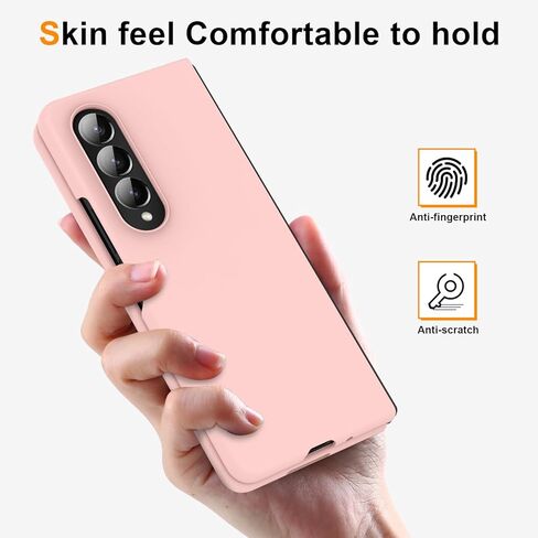 for Galaxy Z Fold 3 5G Case,Lightweight,Slim Fit Drop Protection Rugged Shockproof Cover for Samsung Galaxy Z Fold 3 5G,Slim Thin Hard PC Shockproof Protective Phone Black 4-Z Fold3-02 in Kuwait