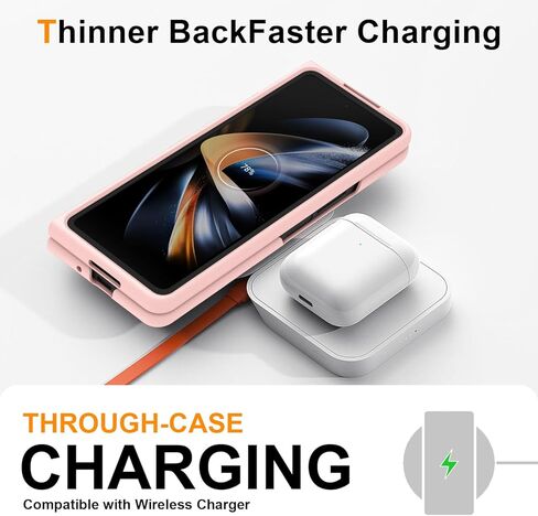 for Galaxy Z Fold 3 5G Case,Lightweight,Slim Fit Drop Protection Rugged Shockproof Cover for Samsung Galaxy Z Fold 3 5G,Slim Thin Hard PC Shockproof Protective Phone Black 4-Z Fold3-02 in Kuwait