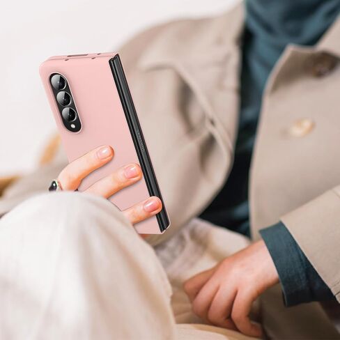 for Galaxy Z Fold 3 5G Case,Lightweight,Slim Fit Drop Protection Rugged Shockproof Cover for Samsung Galaxy Z Fold 3 5G,Slim Thin Hard PC Shockproof Protective Phone Black 4-Z Fold3-02 in Kuwait