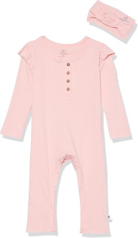 HonestBaby قطعتان من المعطف وعصابة الرأس بأكمام مضلعة مكشكشة (LEGACY) in Saudi Arabia