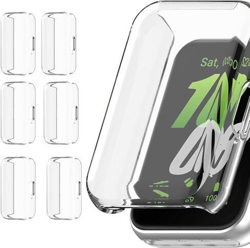 (6 Pack) Screen Protector Cases Compatible with SAMSUNG Galaxy FIT 3 R390 2024 Watch, Soft Color TPU Shockproof Cover Slim Guard Thin Bumper Shell Protector, Clear in Saudi Arabia