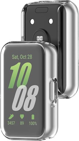 (6 Pack) Screen Protector Cases Compatible with SAMSUNG Galaxy FIT 3 R390 2024 Watch, Soft Color TPU Shockproof Cover Slim Guard Thin Bumper Shell Protector, Clear in Saudi Arabia