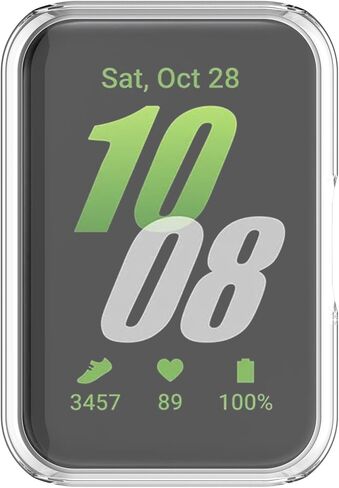 (6 Pack) Screen Protector Cases Compatible with SAMSUNG Galaxy FIT 3 R390 2024 Watch, Soft Color TPU Shockproof Cover Slim Guard Thin Bumper Shell Protector, Clear in Saudi Arabia