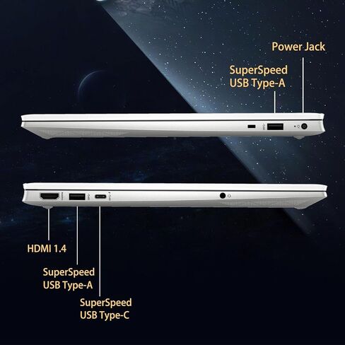 كمبيوتر محمول HP Newest Pavilion i7 مقاس 15.6 بوصة، شاشة لمس FHD، Intel Core i7-1360P، ذاكرة الوصول العشوائي 16 جيجابايت، 512 جيجابايت PCIe SSD، قارئ بصمات الأصابع، لوحة مفاتيح بإضاءة خلفية، كاميرا ويب، Wi-Fi 6، HDMI، Windows 11 Pro، أبيض in Saudi Arabia