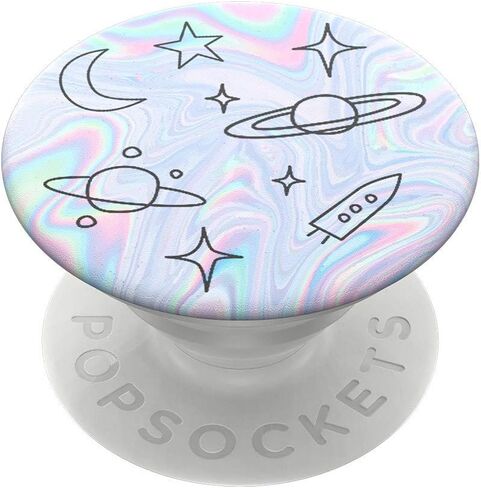 PopSockets PopGrip - Expanding Stand and Grip with Swappable Top - Space Doodle in Saudi Arabia