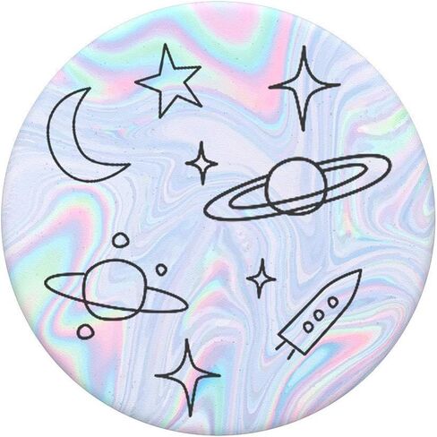 PopSockets PopGrip - Expanding Stand and Grip with Swappable Top - Space Doodle in Saudi Arabia