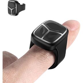 Wireless Mouse Bluetooth Super Mini Handheld Finger Ring Mouse Portable Bluetooth Wearable Thumb Mouse Rechargeable Remote Control Lightweight Cordless Mouse for iPhone Android Hongmeng OS Phone in Kuwait