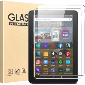 [2 Pack] Tempered Glass Screen Protector For 8 2020/2022 Version 8 inch Tablet with 2.5D 9H HD Bubble-Free Clear Transparent Ultra thin Protective glass