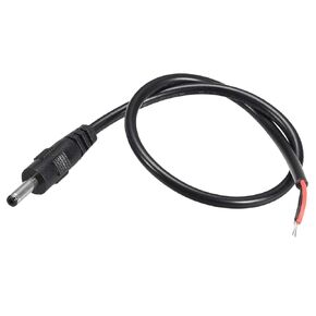 uxcell 5pcs DC Power 3.5mm x 1.35mm 1A 30cm Barrel Male Plug Connector Pigtail