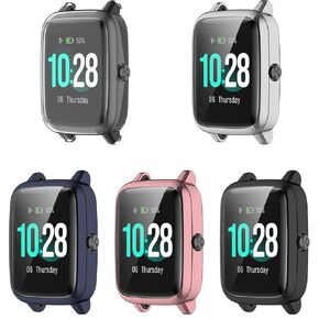 1.3 inch Watch Cases with Screen Protector for Veryfitpro/Cubitt/Umidigi/Letsfit/Letscom/Yamay/Willful/Blackview/Lintelek/Fitpolo/Anbes/Casio/YONMIG/GRDE Smart watch, 5-Pack Soft TPU case (Multicolor)