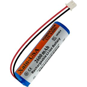 Model B0143KH9KG, 3.7V-2600mAh-9.62Wh,18650 Rechargeable Li-ion Battery Pack, Compatible with The Croove Amplifier. Built-in (BMS), with JST-XH2.54mm 2-pin Female Connector.