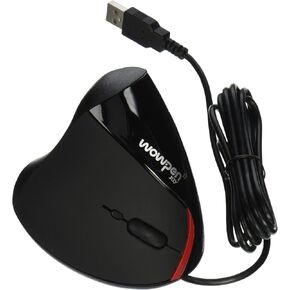 Wow Pen Joy WP-012-BK-E Vertical Ergonomic Optical Mouse, Right Hand (Black)