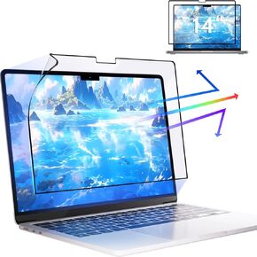 واقي شاشة غير لامع للكمبيوتر المحمول مضاد للضوء الأزرق متوافق مع ماك بوك برو 14 بوصة M3/M2/M1 ماك بوك، طبقة مضادة للوهج مقاومة للخدش، فلتر مانع للأشعة فوق البنفسجية، غطاء جديد عالي الدقة in Kuwait