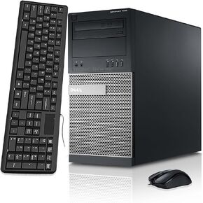 Dell OptiPlex Torre Desktop Computer PC, Core i5-3570, 8GB RAM, 1TB HDD, VGA, DisplayPort, Keyboard and Mouse, WiFi, BT, Windows 10 Pro (Renewed)