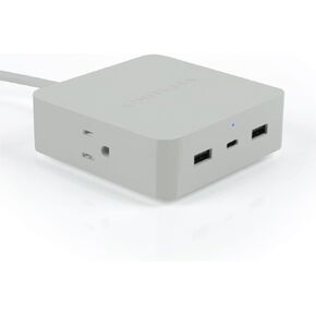 Limitless PowerPro 5-Device Charger with 2X USB Ports, 1x Type-C 20W Power Delivery Port, 2X AC Outlets, and 1,280 Joules of Surge Protection (Black)