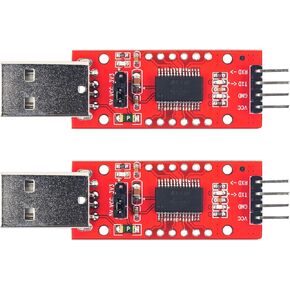 2pcs FT232RL Breakout Board Easy Switching 3.3V or 5V Type A Male USB to TTL Serial Converter Adapter