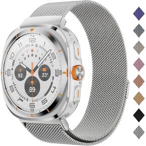 Milanese Band Compatible with Samsung Galaxy Watch Ultra Band 47mm (2024), Stainless Steel Mesh Loop Magnetic Clasp Strap for Women Men in Kuwait