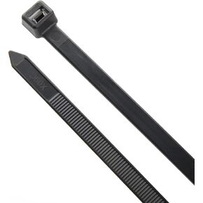 24-in, 25-Pack 175-lb, Black, Standard Nylon Cable Tie