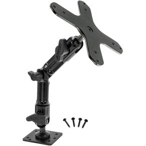 ARKON Mounts Heavy Duty Multi Angle Drill Base Mounting Pedestal for VESA 75/VESA 100 Compatible Devices