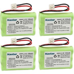 Kastar 4-PACK AAA 3.6V EH 1000mAh Ni-MH Battery for Motorola MD-4260/7101/7151/7161/7251//261/761/781/791/7101/7151/7161 SD4501/4502/4550/4551/4561/4581/D4591 SD7500/7501/7502/7561/7581 etc.