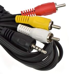 Conext Link 6FT 3.5mm 1/8" Male to 3 RCA Male Plug Composite Audio Video AV Y Cable Adapter （13060）