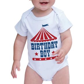 7 ate 9 Apparel Boy's Birthday Circus Onepiece