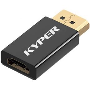 Kyper USKyper-544K 1 Pack Displayport to HDMI Adapter 4K 24K Gold Plated DP Male to HDMI Female Converter Uni-Directional Converter Compatible for Lenovo, HP, Dell & Most DP Out Devices