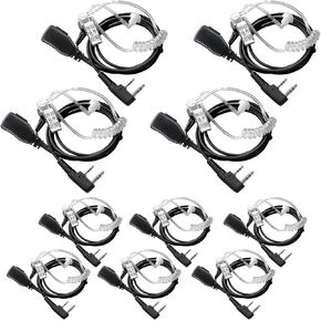 BAOFENG Walkie Talkie Earpiece with Mic Radio Earpiece for Walkie-Talkie 2 Pin Headset 5RM K5 PLUS BF-888S UV-5R BF-F8HP AR-152 UV-17R UV-21R Retevis H-777 RT21 RT22 Two Way Radio(10 Pack)