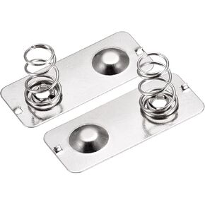 MECCANIXITY Battery Spring Plate AA Batteries Spring Contact Nickel Plate 28mmx12mm 10 Pcs