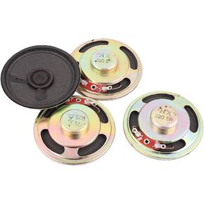 uxcell 0.5W 8 Ohm 50mm Diameter Internal Magnet Speaker Loudspeaker 4Pcs