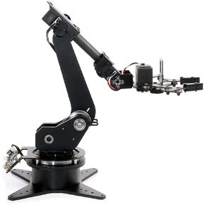 Waveshare Robotic Arm Kit, Desktop Robotic Kit, High-Torque Serial Bus Servo, Based On ESP32, 5-DOF, Supports Wireless Control