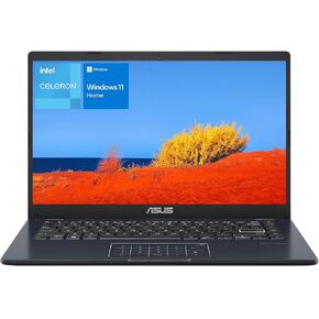 ASUS 14" Laptop, 14" FHD Display, Intel Celeron N4500, 4GB Memory, 64GB eMMC, Touchpad, Webcam, HDMI, Wi-Fi, Windows 11 Home, Quiet Blue