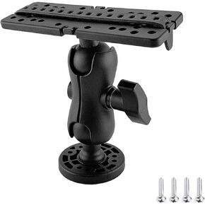 Fish Finder Mount Base, Ball-Mount Fish Finder Mount, 360 Degree Rotation Fish Finder Holder, Universal Marine Electronic Fish Finder Mount, for Marine Boat Kayak Pontoon Canoe