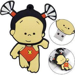 محرك أقراص فلاش USB لطيف من LEIZHAN، محرك إبهام للأطفال والطلاب هدية بندريف (32 جيجابايت، دكتور باللون الأبيض)