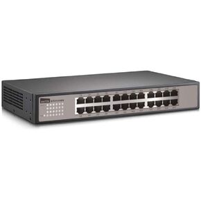 ST3124GS 24 منفذ جيجابت غير مُدار 10/100/1000 متر، موزع إيثرنت لسطح المكتب، محور إيثرنت، التوصيل والتشغيل، بدون مروحة تمامًا، تحسين حركة المرور، حجم سطح المكتب المعدني القوي، قابل للتوسيع إلى حامل قياسي مقاس 19 بوصة مع حامل تثبيت متضمن، جيجاب in Kuwait