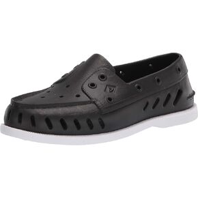 Sperry womens Authentic Original Float Boat Shoe, Black, 8 US