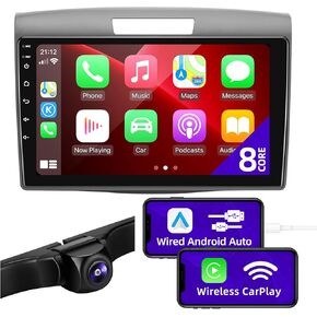 Android 11 Car Radio updated Compatible with Wireless Carplay Android Auto for Honda CRV 2012-2016 8core 1280X720 IPS TouchScreen Stereo Bluetooth GPS WFIF Navigation multimedia player Head Unit