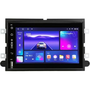 Android 12 Car Stereo Upgrade Radio for Ford F-150 2004-2008 Escape Expedition Focus Mustang, 5G WiFi Bluetooth Auto Stereo Wireless Apple CarPlay GPS Navigation Replacement Installation Kit