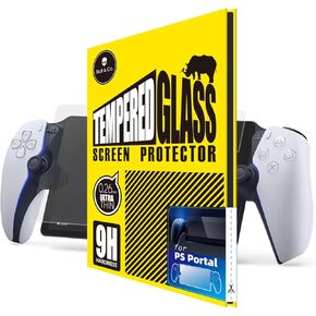 Skull & Co. High Transparency and High Sensitive Tempered Glass Screen Protector for PlayStation Portal (2-PACK)