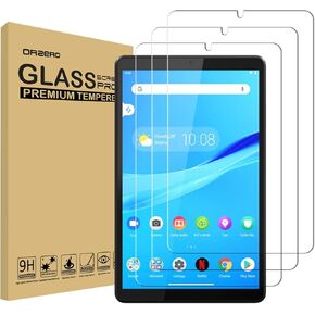 Orzero (3 Pack) Compatible for Lenovo Tab M8 (8 inch) Tempered Glass Screen Protector, Protector De Pantalla 9 Hardness HD Anti-Scratch Full-Coverage