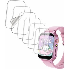 Screen Protector Compatible with Vakzovy X33 1.54" Smart Watch for Kids, Soft TPU, 6-pack, Bubble Self-healing