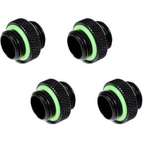 Barrow G1/4" Male to Male Mini Extender Fitting, Black, 4-Pack