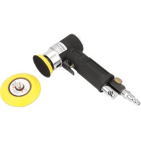 Air Angle Die Grinder, 90 Degree Handheld Pneumatic Polisher Buffers Portable High Speed Sander with 2inch 3inch Sanding Pad